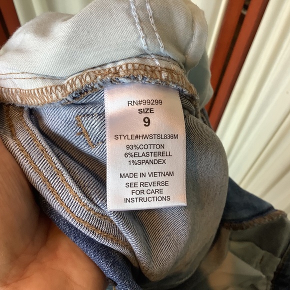 Fashion Nova Denim Jeans Side Ankle Slit Killing ‘Em Softly Size 9 - Picture 8 of 8